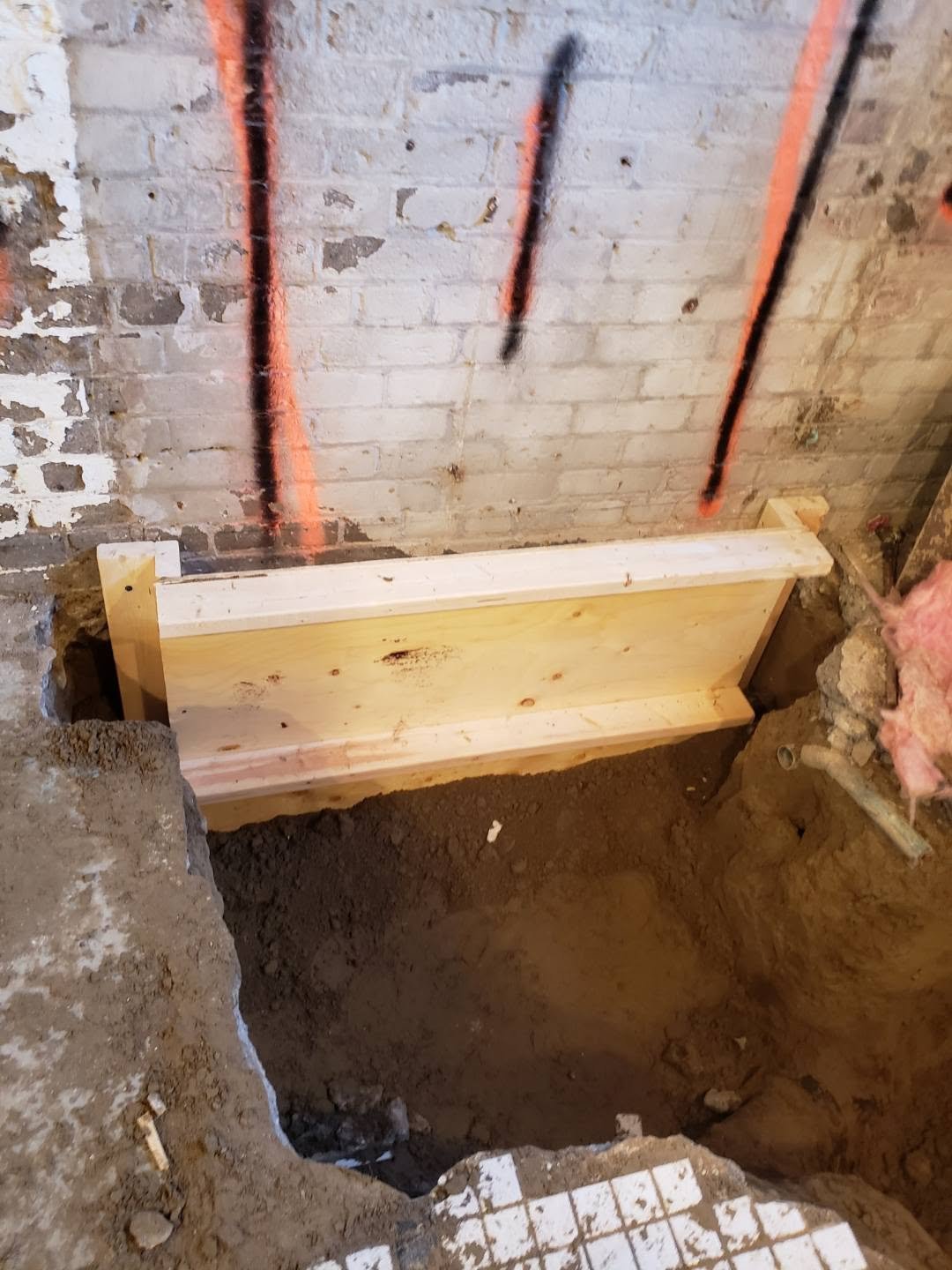 Basement Lowering & Underpinning — Underpinning project in East York, ON
